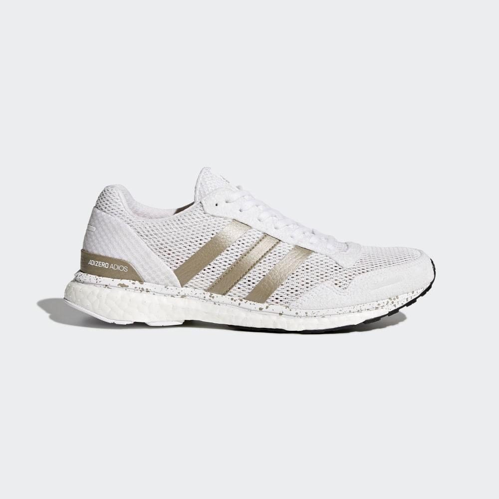 Adidasi Alergare Adidas adizero Adios 3 Dama Romania - Albi/Metal/Negrii BB6409